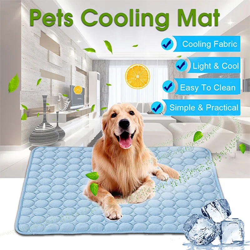 PITTY Dog Mat Cooling Summer Pad Mat For Dogs Cat Blanket Sofa Breathable