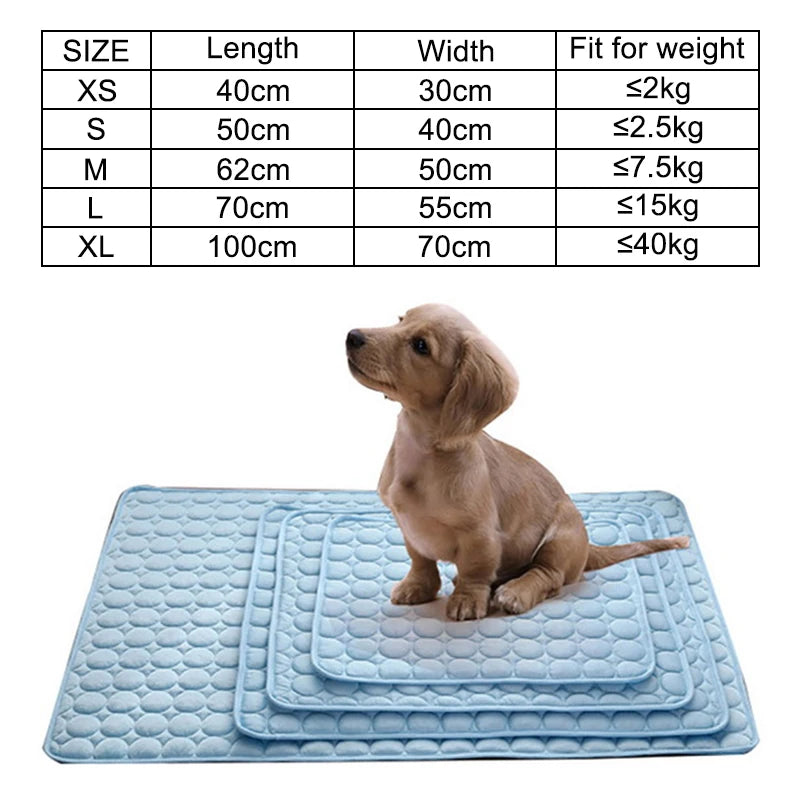 PITTY Dog Mat Cooling Summer Pad Mat For Dogs Cat Blanket Sofa Breathable