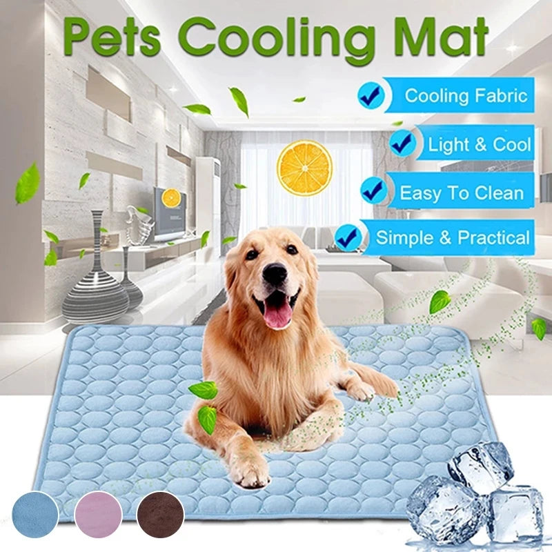 PITTY Dog Mat Cooling Summer Pad Mat For Dogs Cat Blanket Sofa Breathable