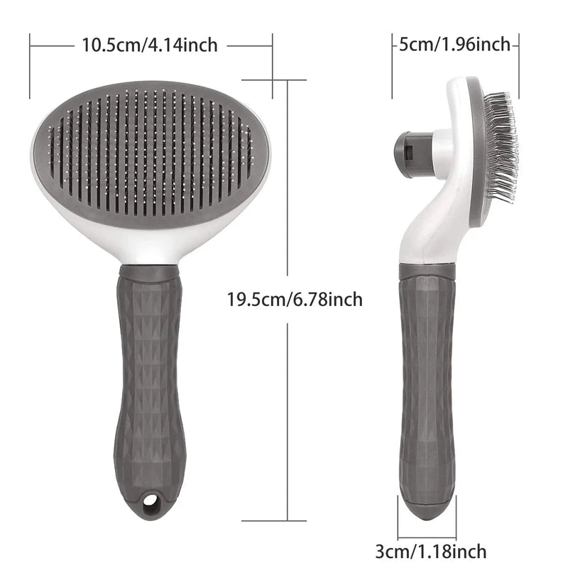 Pet Hair Remover Brush Dog Cat Non-slip Beauty Brush Dog Grooming Equipment Pets Stainless Steel For Dogs Pet Hair Removal Comb