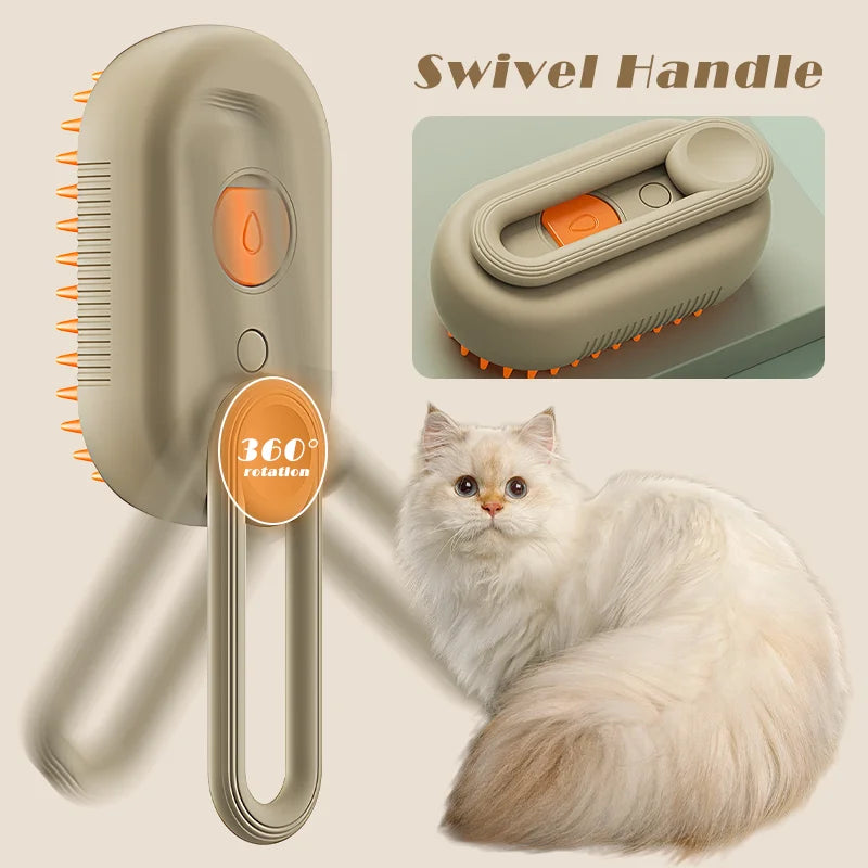 PITTY Pet Steam Brush Cat Dog