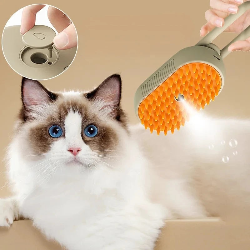 PITTY Pet Steam Brush Cat Dog