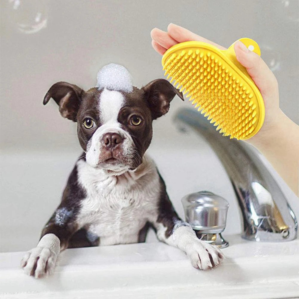 PETTY  Cleaning and  bath massage Brush Dog Cat