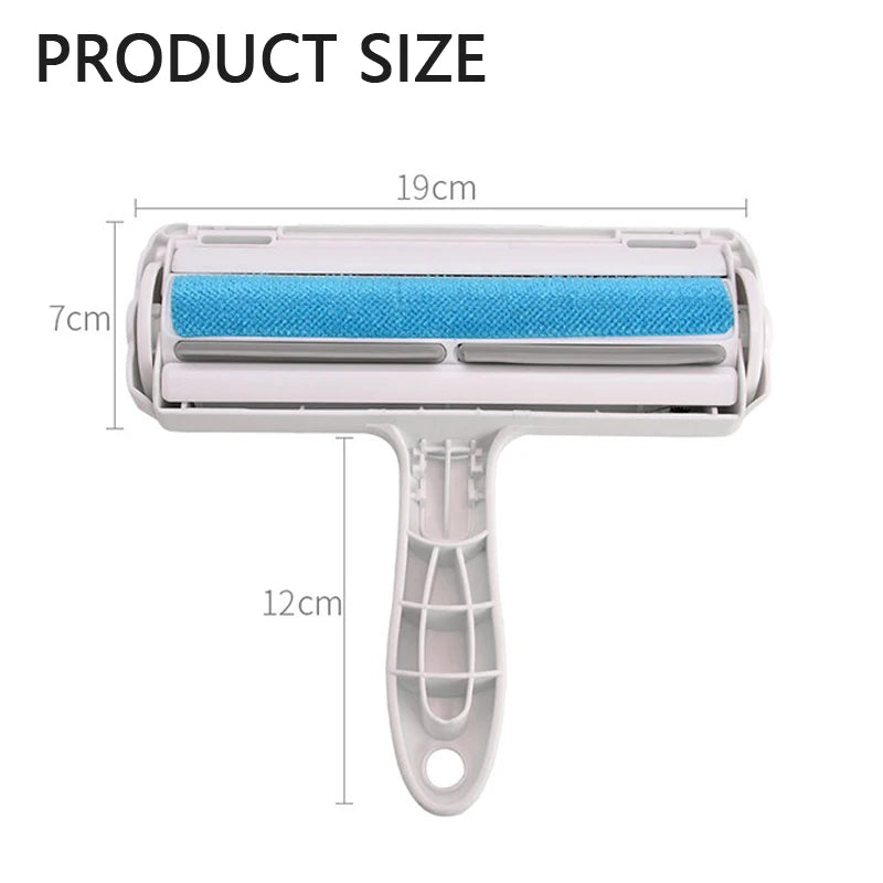 Pet Hair Roller Remover Lint Brush 2-Way Dog Cat Comb Tool Convenient Cleaning Dog Cat Fur