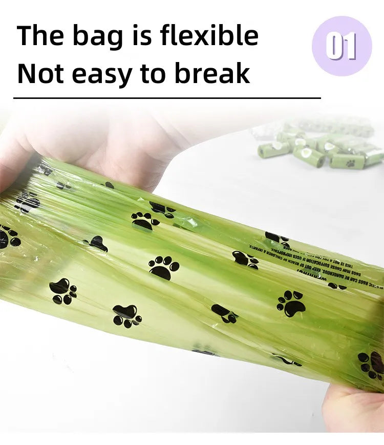 New Pet Biodegradable Trash Bag Dog Poop Bags Bulk Biobase Scented